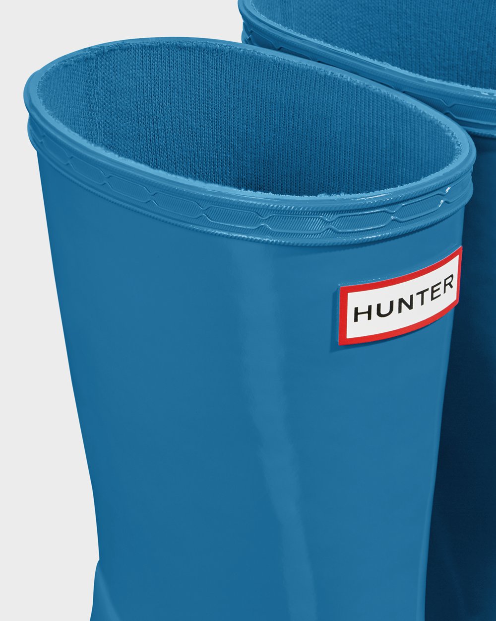 Kids Hunter Original First Classic Gloss - Rain Boots Blue - 5742-UKERW